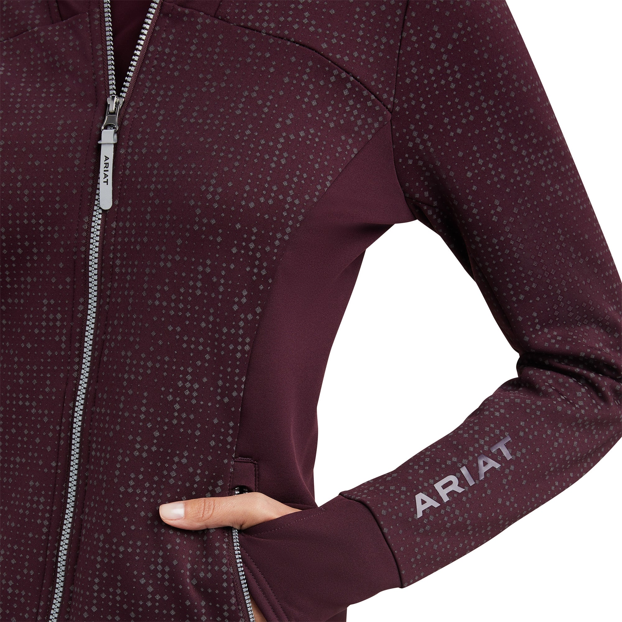 Ariat Ladies Lumina Full Zip Sweatshirt - Image 2