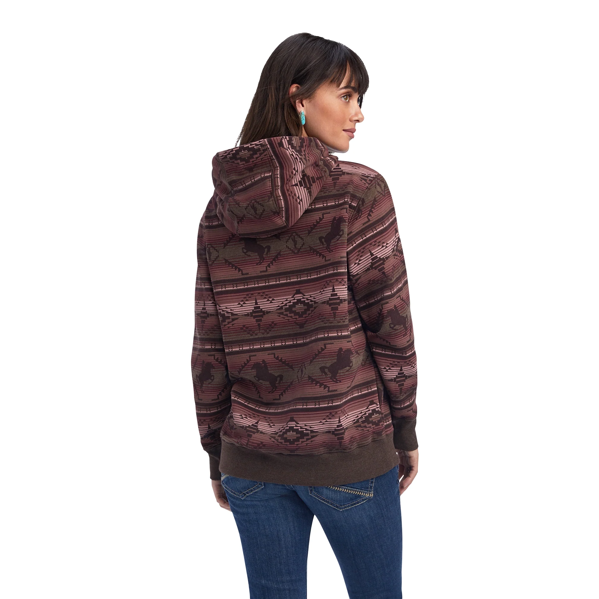 Ariat Ladies REAL Allover Print Hoodie - Image 3