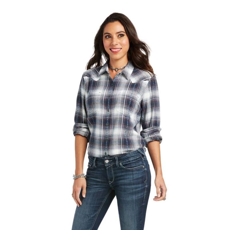 Ariat Ladies REAL Billie Jean Shirt Large Banyan B