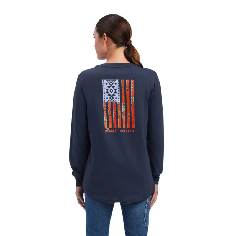 Ariat Ladies Rebar Cotton Strong SouthWest Graphic - Image 3