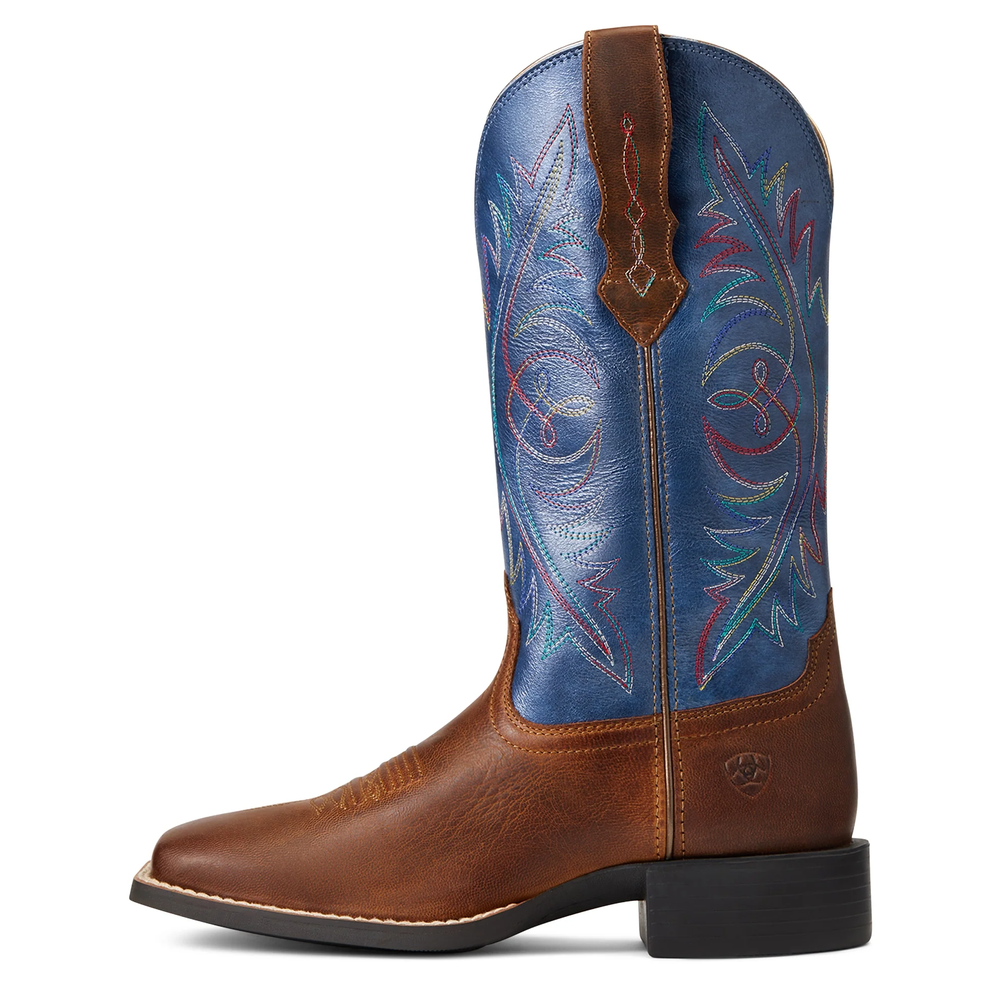 Ariat Ladies Round Up Wide Square Toe StretchFit Western Boots - Image 2