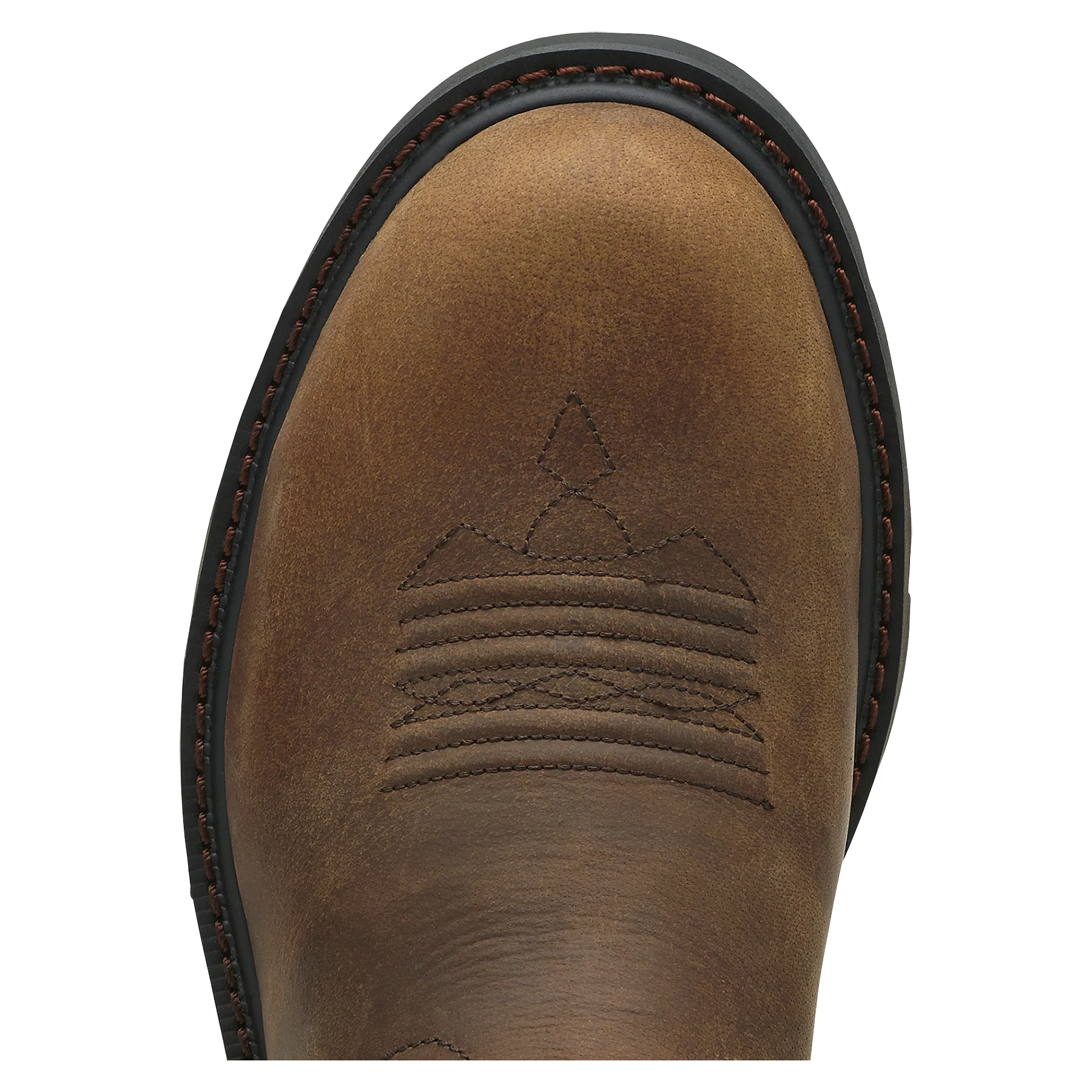 Ariat Mens Groundbreaker Steel Toe Pullon Boots - Brown - Image 5