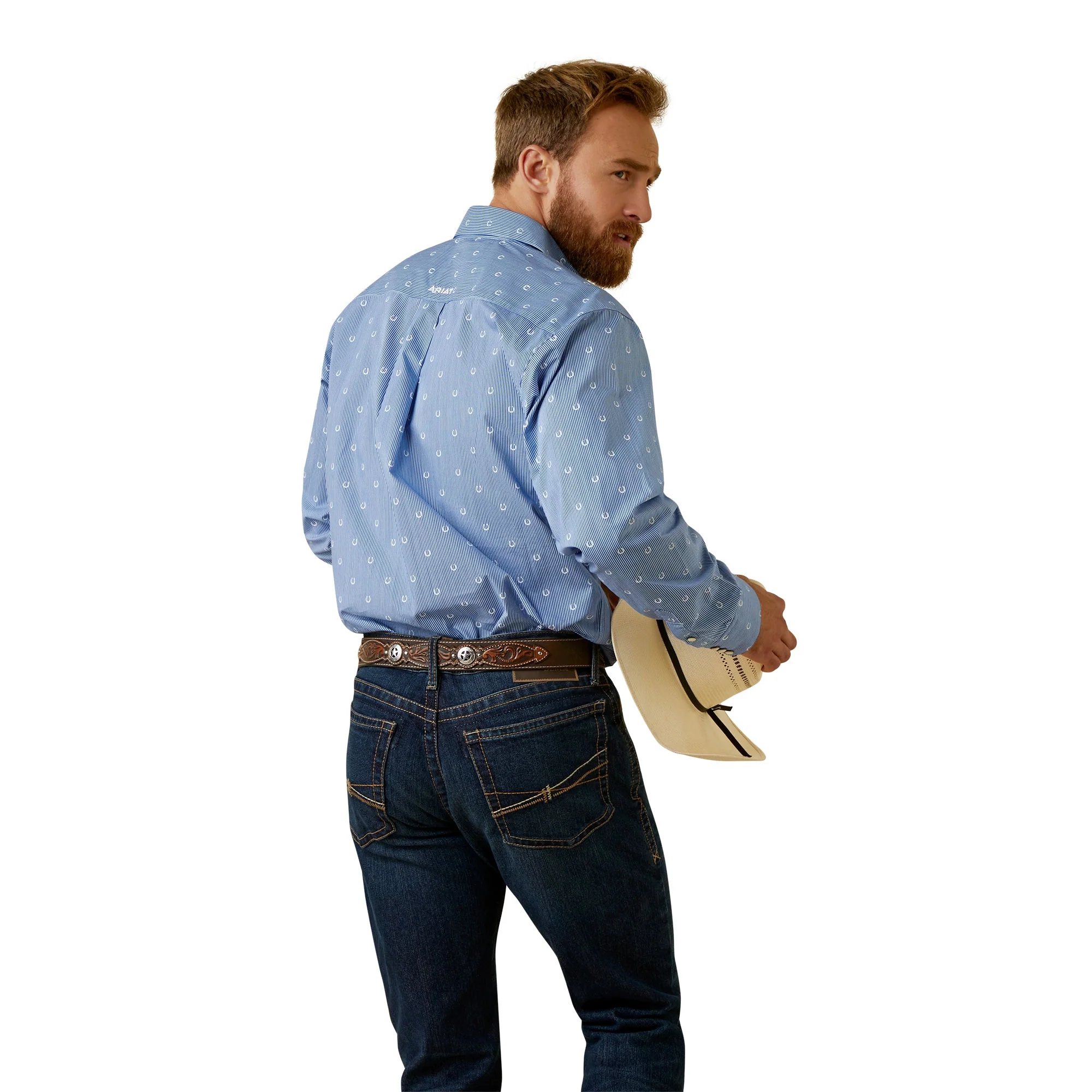 Ariat Mens Javier Classic Fit Snap Shirt - Image 2