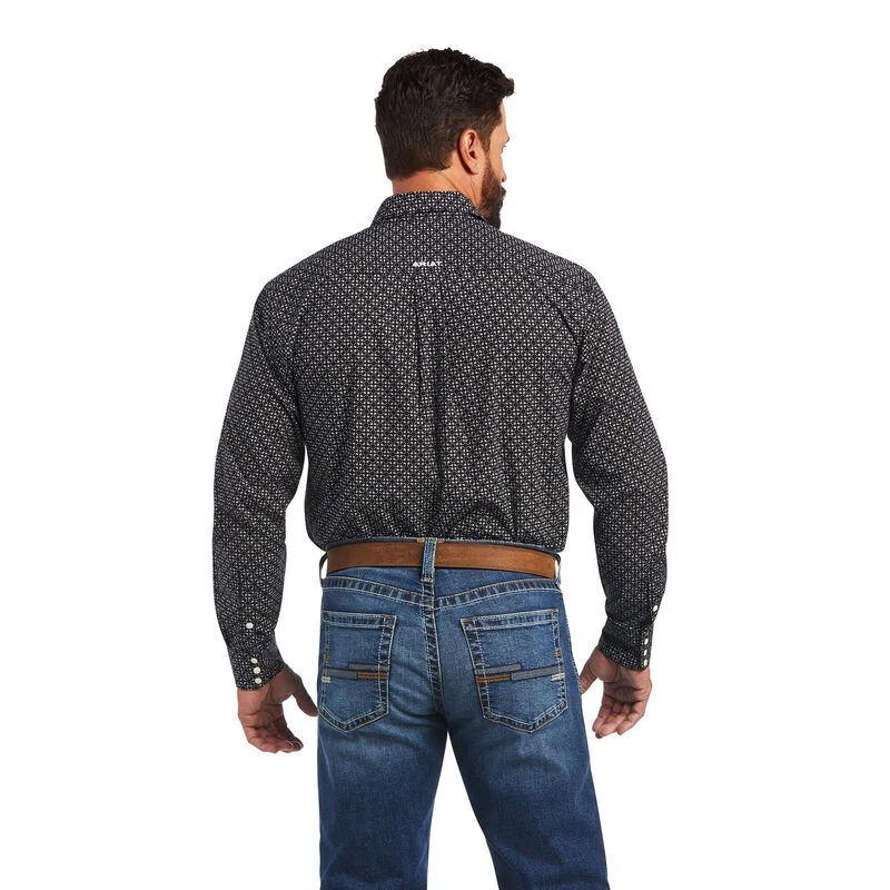 Ariat Mens Max Classic Fit Long Sleeve Snap Shirt - Image 2