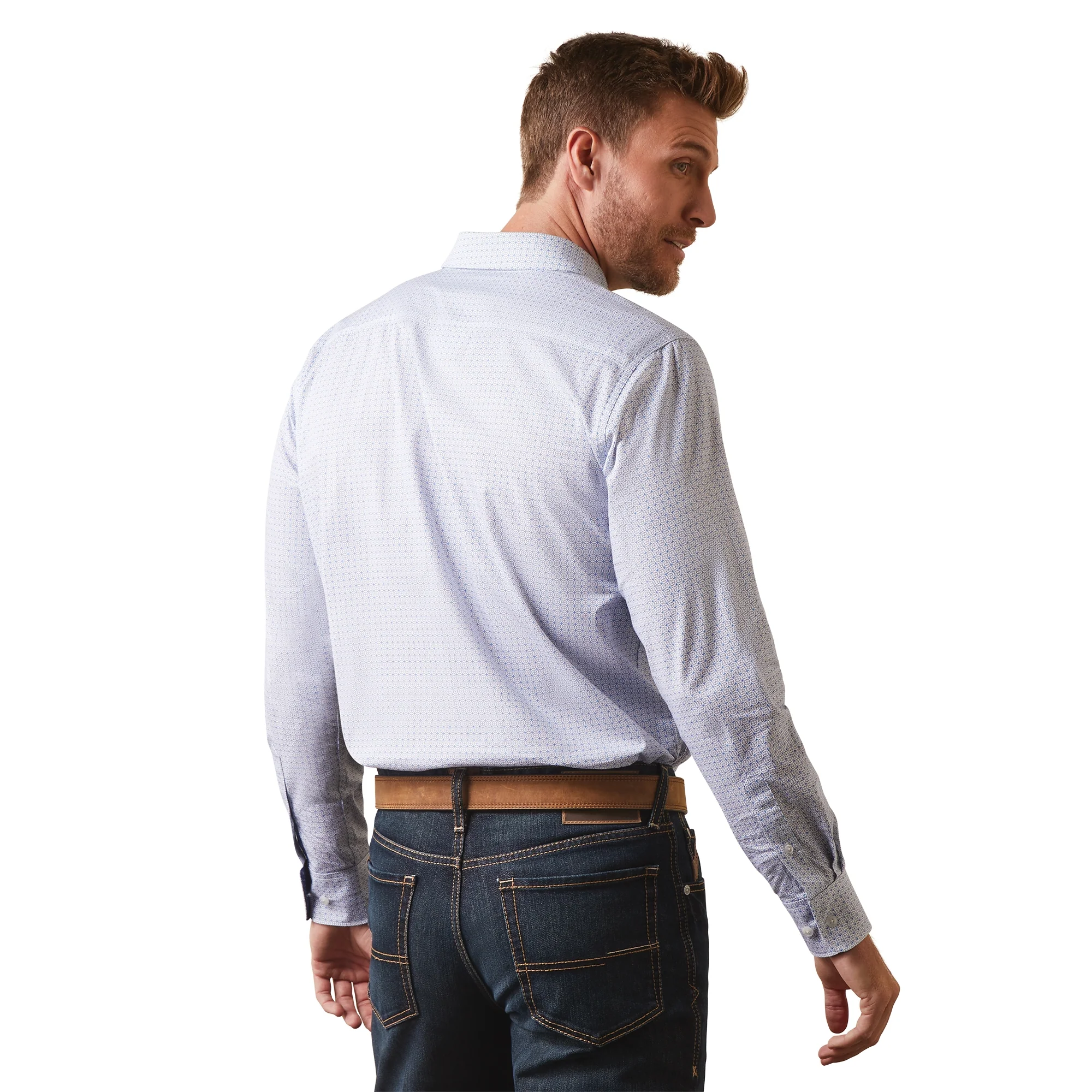 Ariat Mens Medallion Stretch Modern Fit Shirt - Image 2