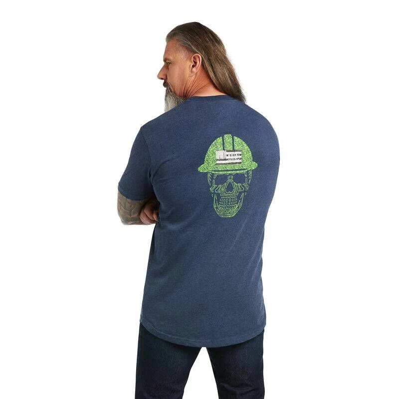 Ariat Mens Rebar Cotton Strong Roughneck Graphic T - Image 2