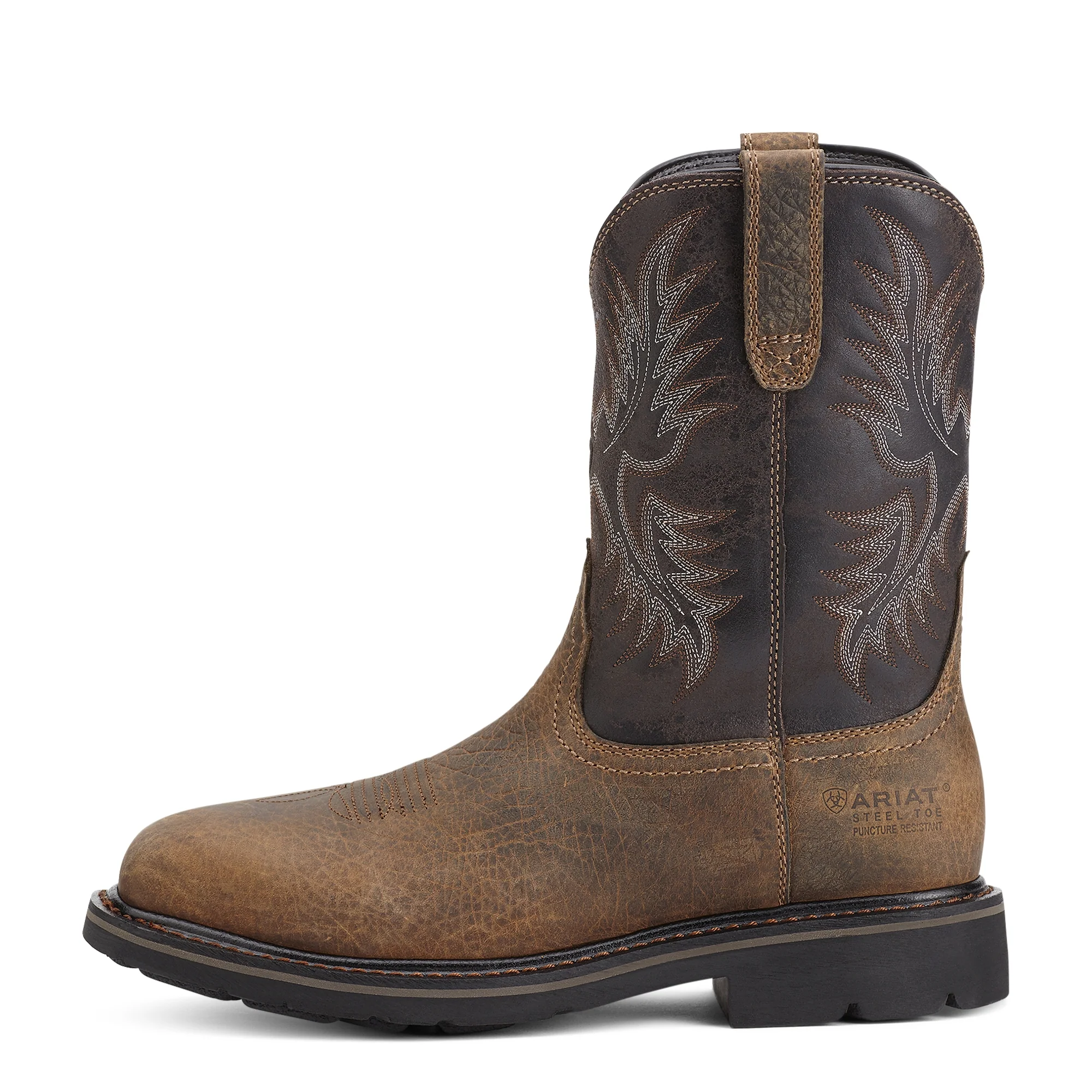 Ariat Mens Sierra Puncture Resistant Steel Toe Work Boots - Image 2