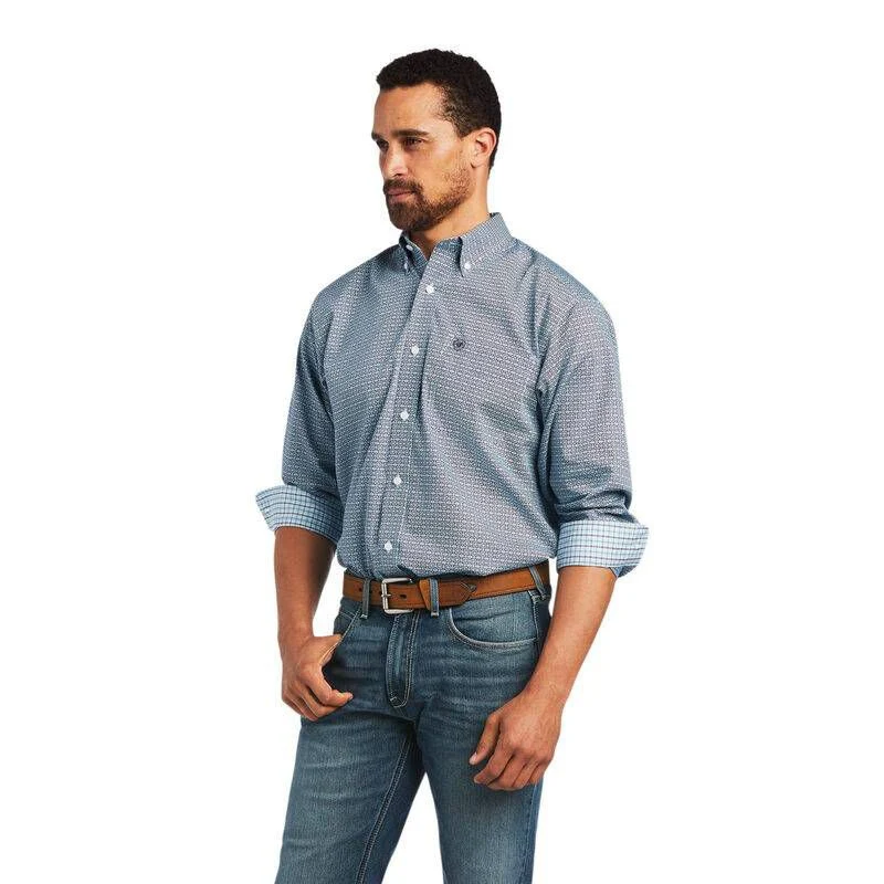 Ariat Mens Wrinkle Free Yoel Classic Fit Shirt - Image 4