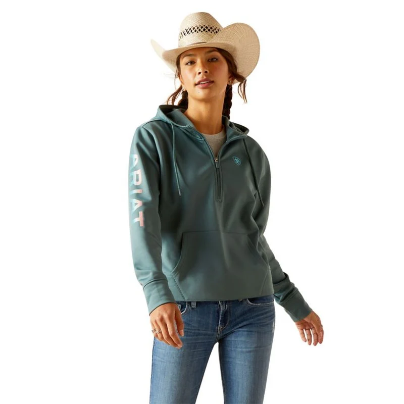 Ariat Womens 1/2 Zip Tek Hoodie - Image 4
