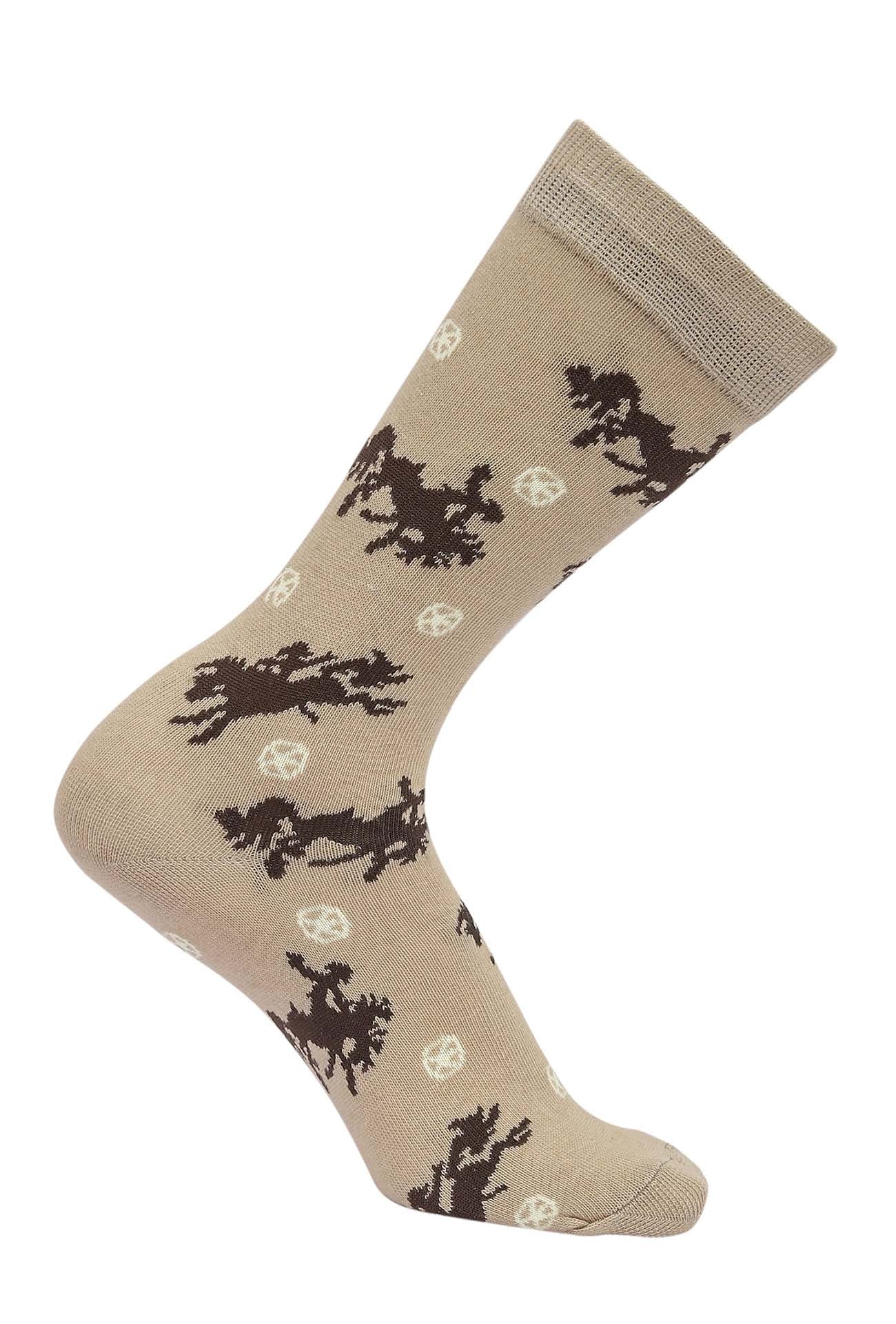 AWST Int'l Lila Bucking Horses Socks - Image 3