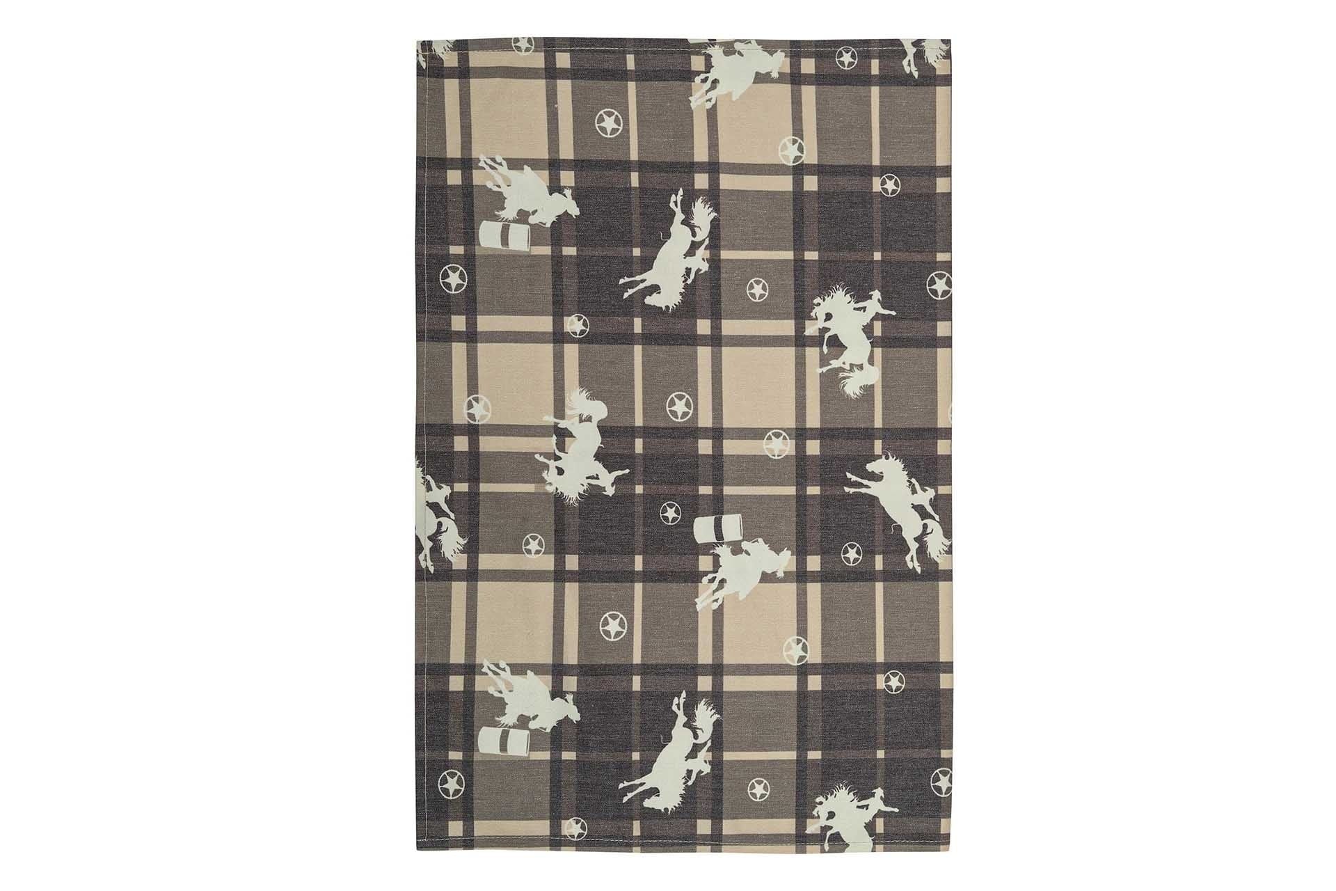 AWST Int'l Lila Rodeo Plaid Kitchen Towel