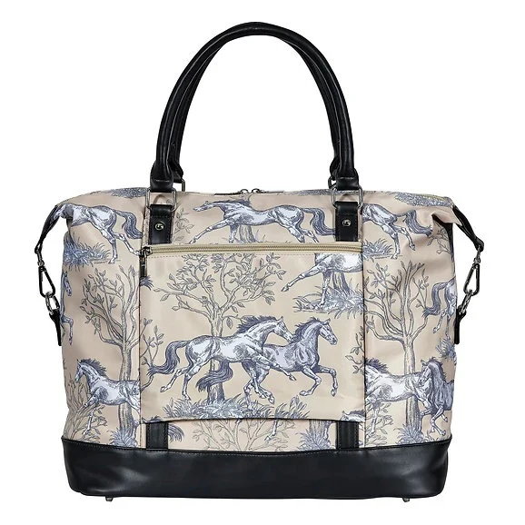 AWST Int'l "Lila" Toile Pattern Travel Bag with Tassel - Image 2