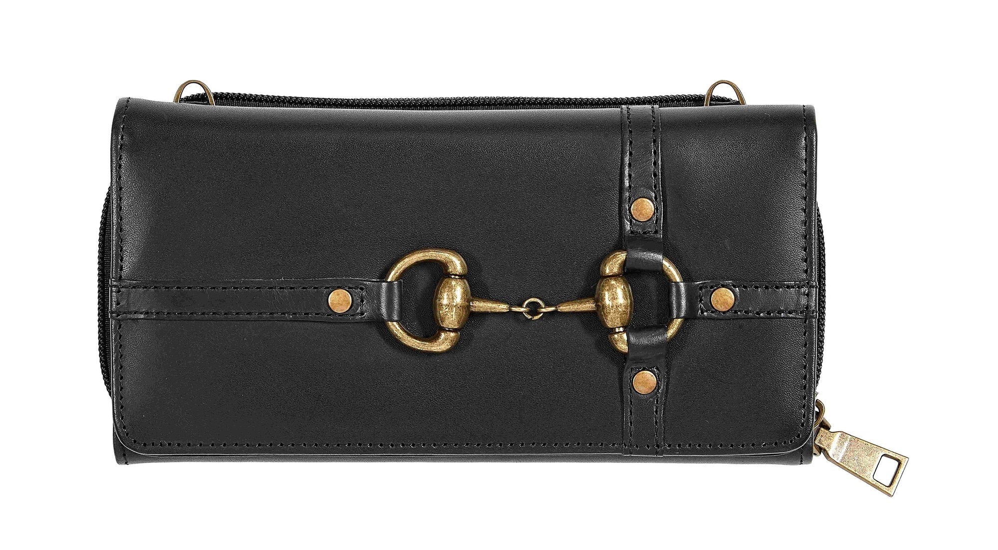AWST Int'l Snaffle Bit Leather Cross Body Wallet - Image 3