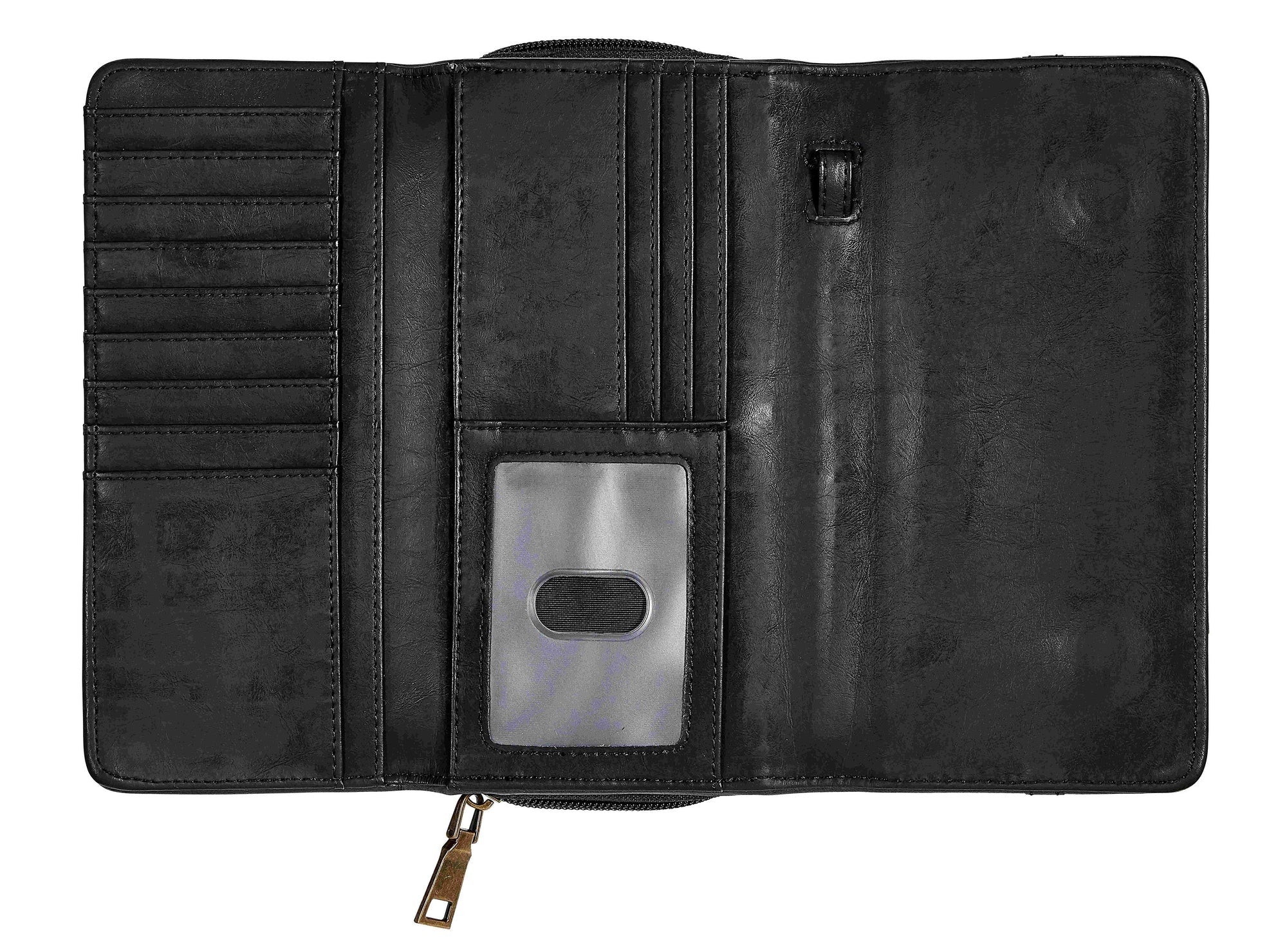 AWST Int'l Snaffle Bit Leather Cross Body Wallet - Image 4