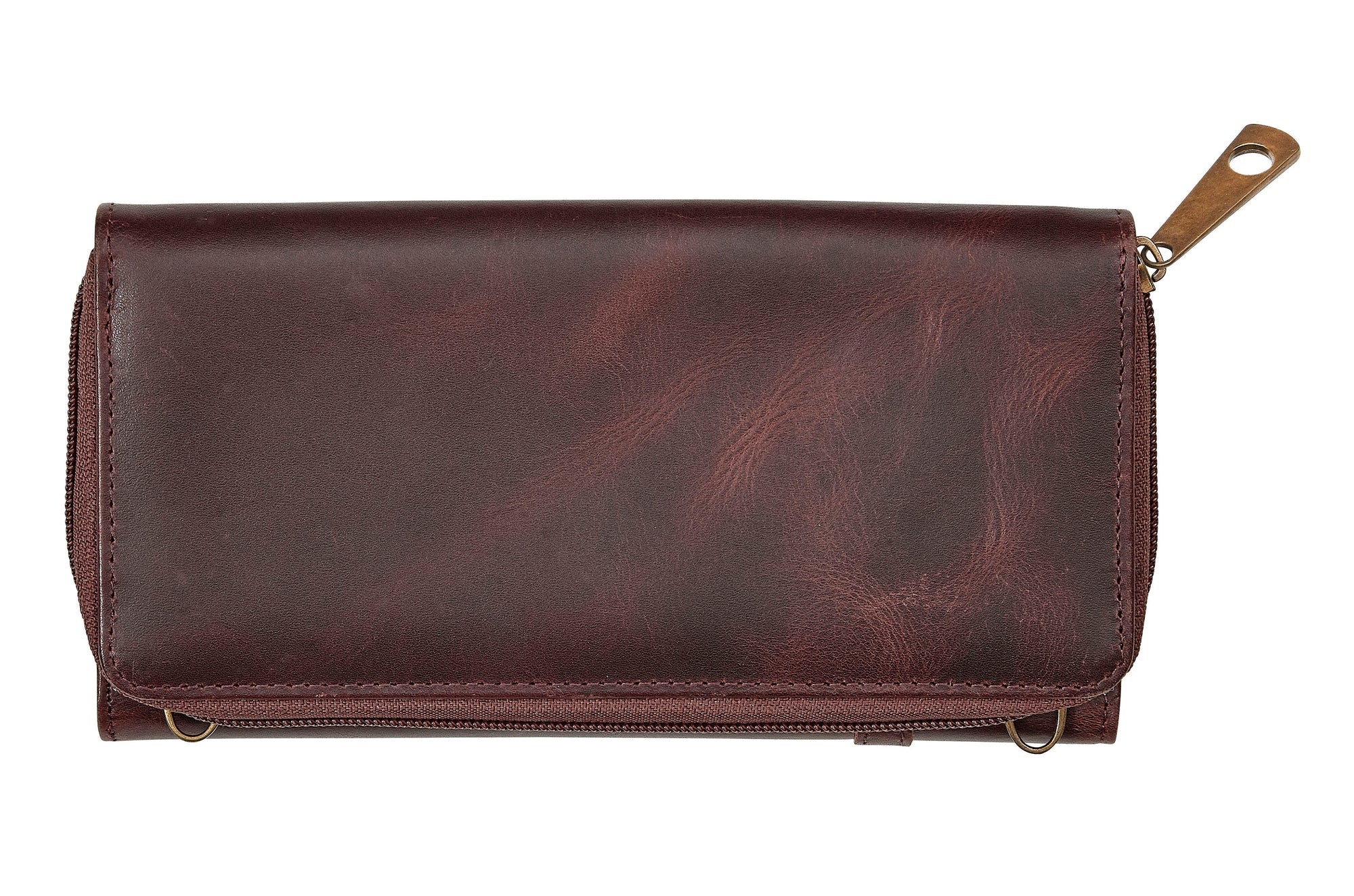 AWST Int'l Snaffle Bit Leather Cross Body Wallet - Image 7