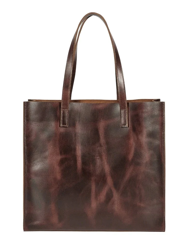 AWST Int'l Snaffle Bit Leather Tote Bag - Image 5