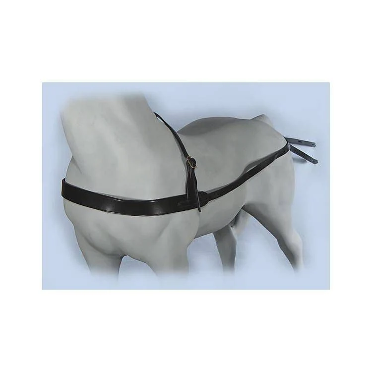 Axeville Mini/Pony Black Leather Breast Collar - Image 3