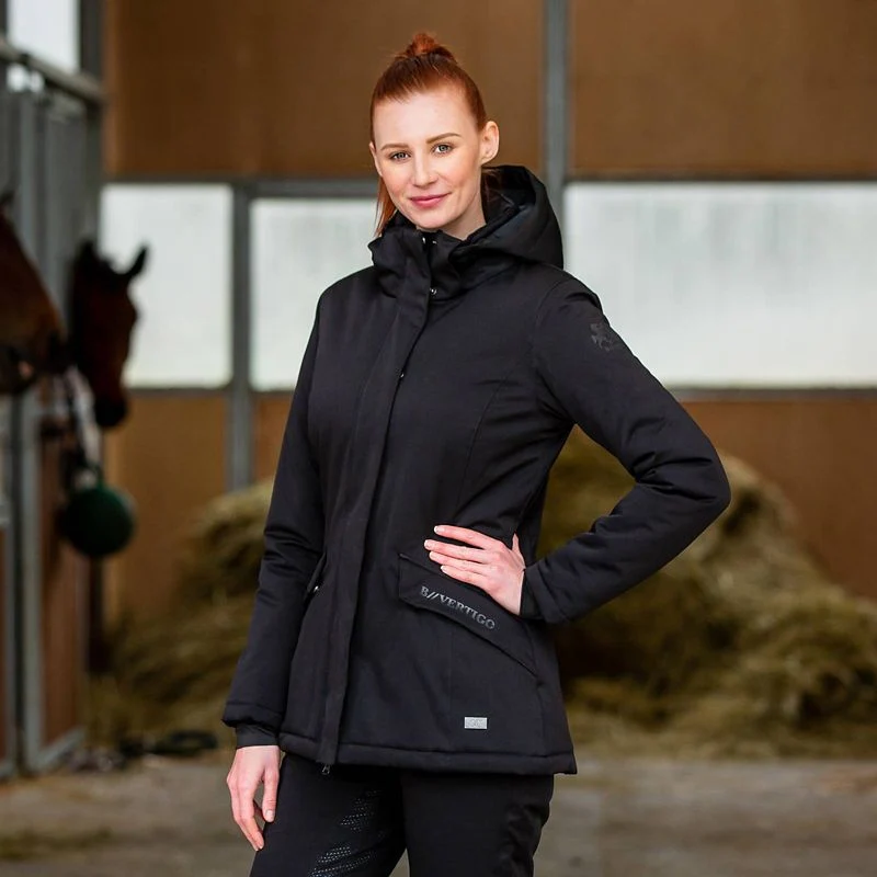 B Vertigo Ladies Dana Winter Padded Jacket 8 Black - Image 2