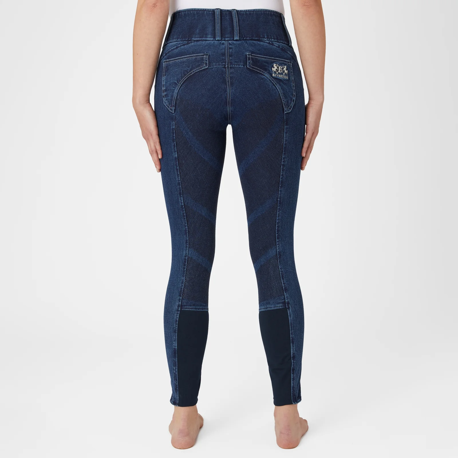 B Vertigo Ladies Dianne Denim Full Seat Breeches - Image 2