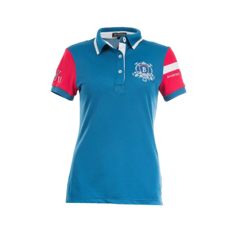 B Vertigo Ladies Wendy Polo Shirt 2 Blue - Image 10