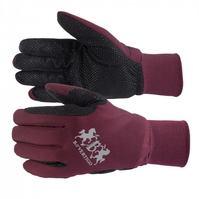 B Vertigo Womens Thermo Riding Gloves 10 BurRed - Image 2
