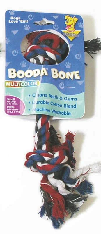 2 Knot Multicolor Rope Bone Dog Toy - Image 2