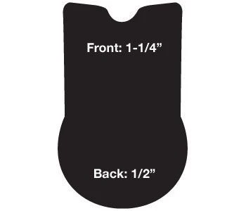 Cashel Jump Cushion Pad Reverse Wedge 21 Black