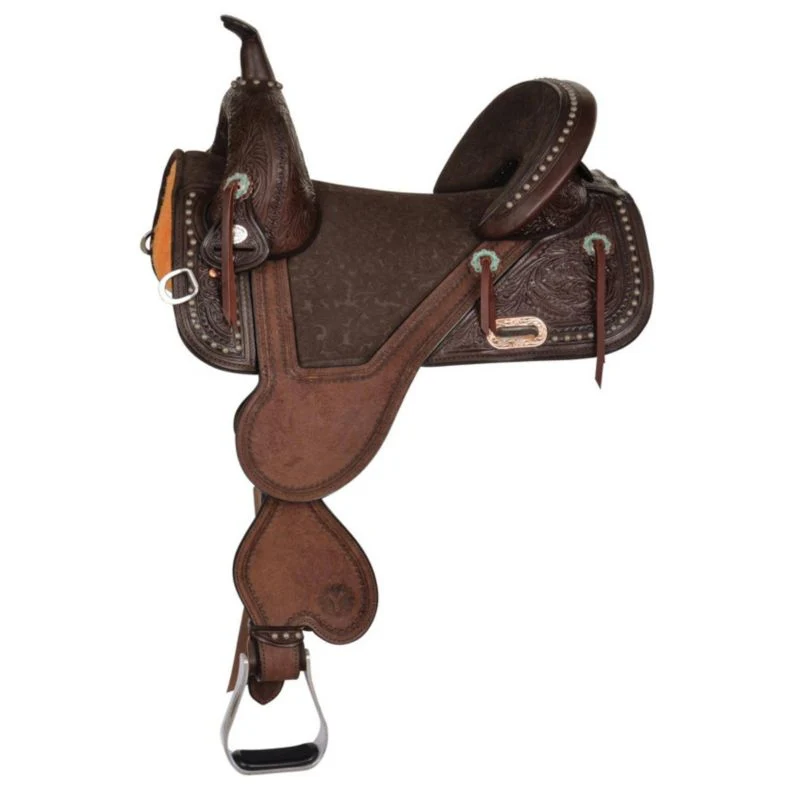 Circle Y Fischer Remuda Treeless Barrel Saddle 15. - Image 3