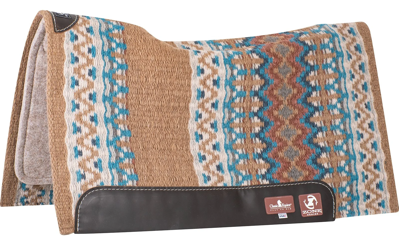 Classic Equine Zone Blanket Top Saddle Pad with Felt Bottom - Image 4