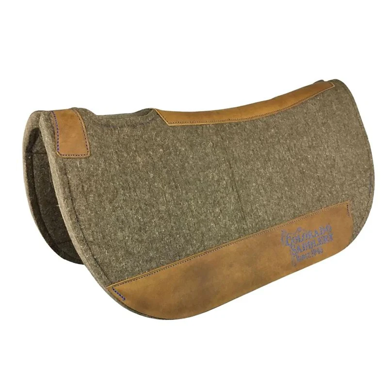 Colorado Saddlery Pressed Wool Round Contour Pad