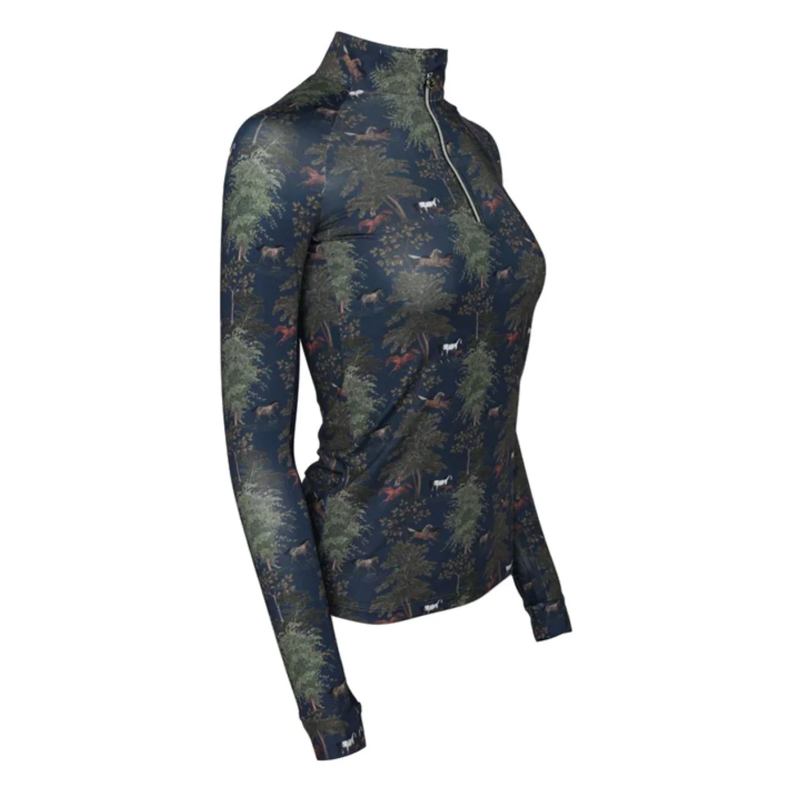 Dapplebay Autumn Toile 1/4 Zip Riding Top - Image 4