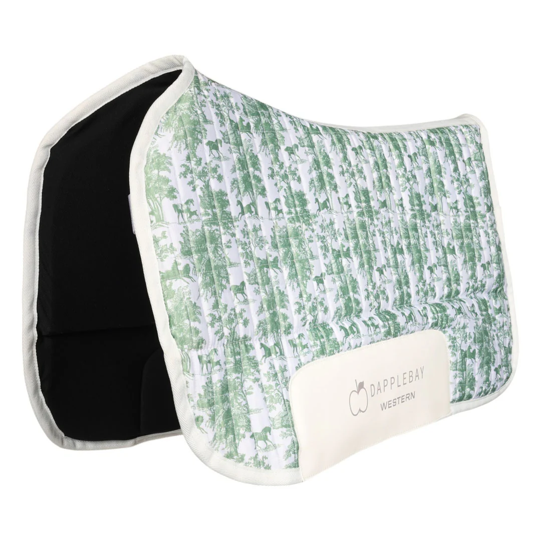Dapplebay Equestrian Toile Western Saddle Pad - Image 5