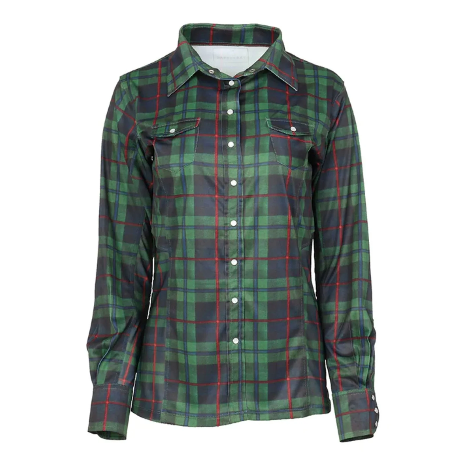 Dapplebay Holiday Plaid Western Top