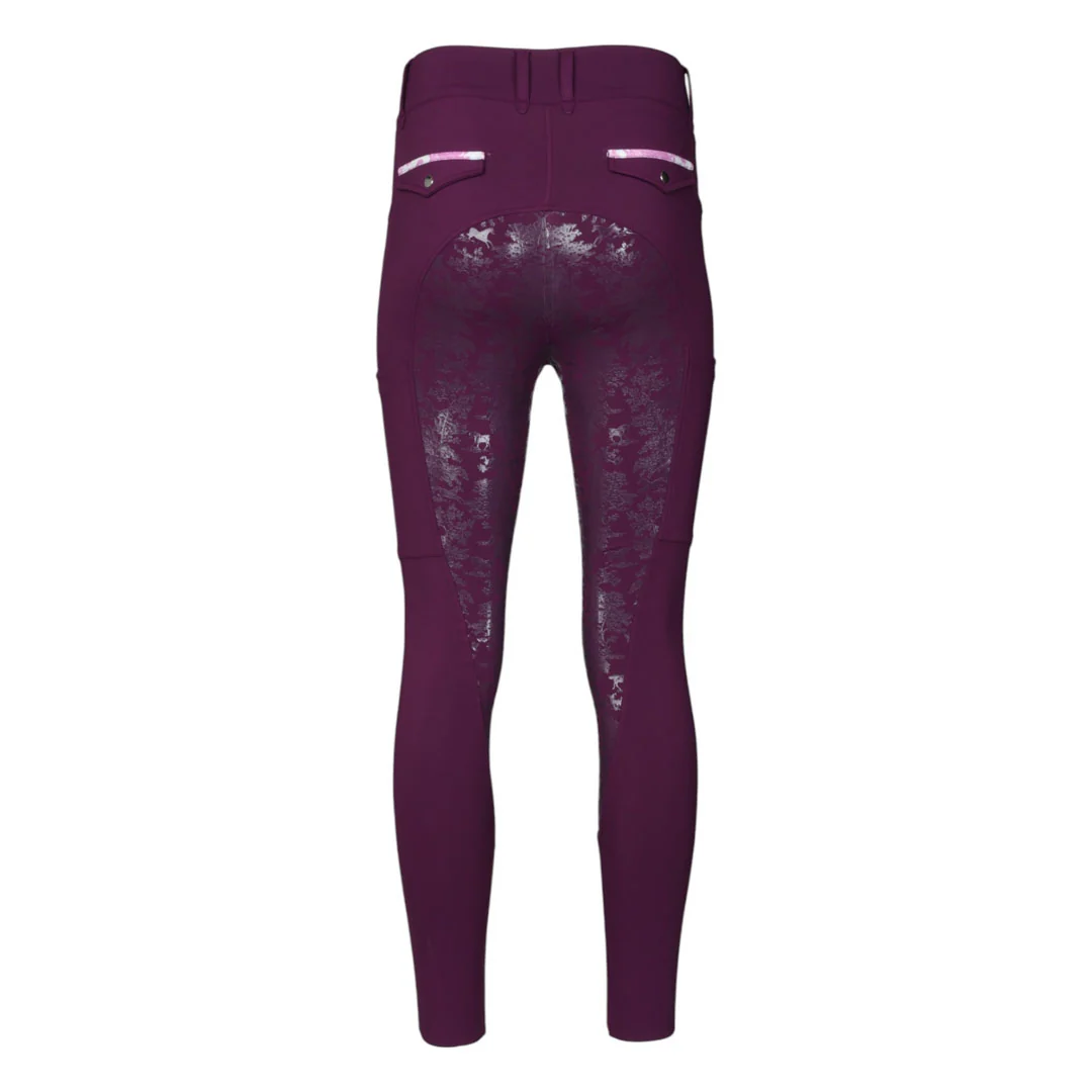 Dapplebay Ladies Equestrian Toile Compression Breeches - Image 4