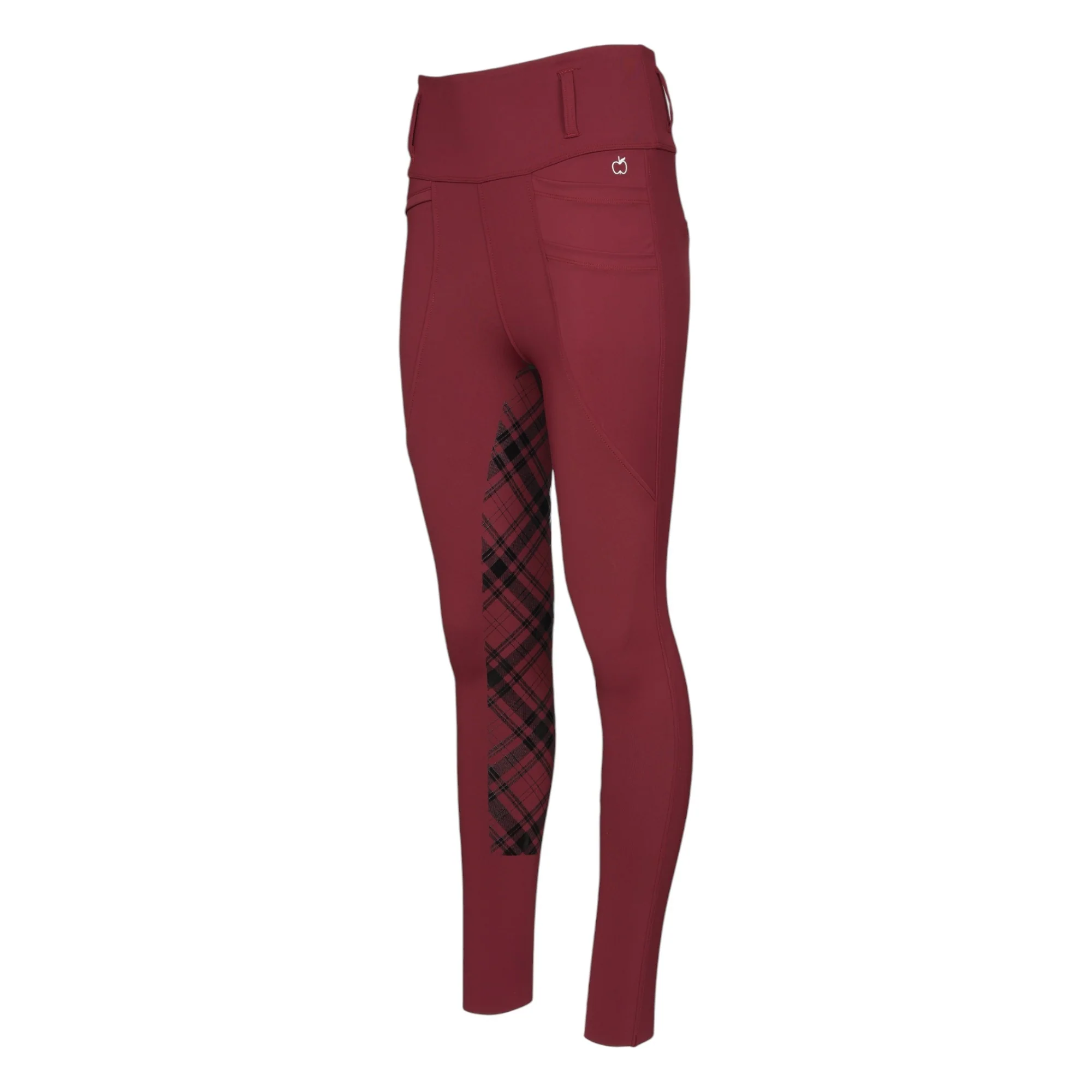 Dapplebay Ladies Holiday Plaid Riding Tights - Image 2