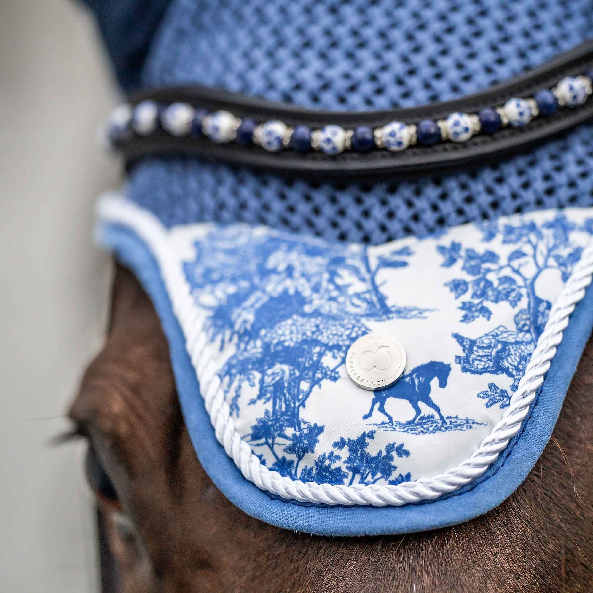 Dapplebay LIMITED EDITION Equestrian Toile Fly Veil - Image 2