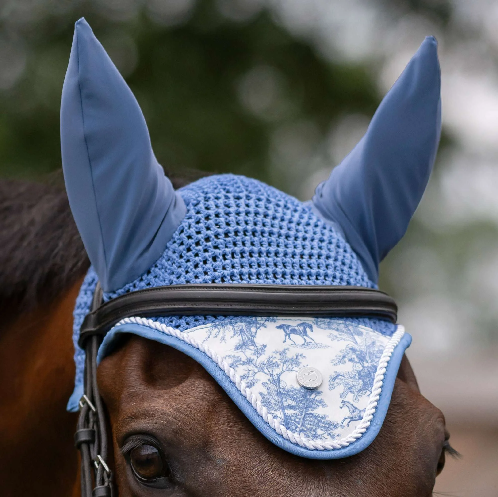 Dapplebay LIMITED EDITION Equestrian Toile Fly Veil - Image 3