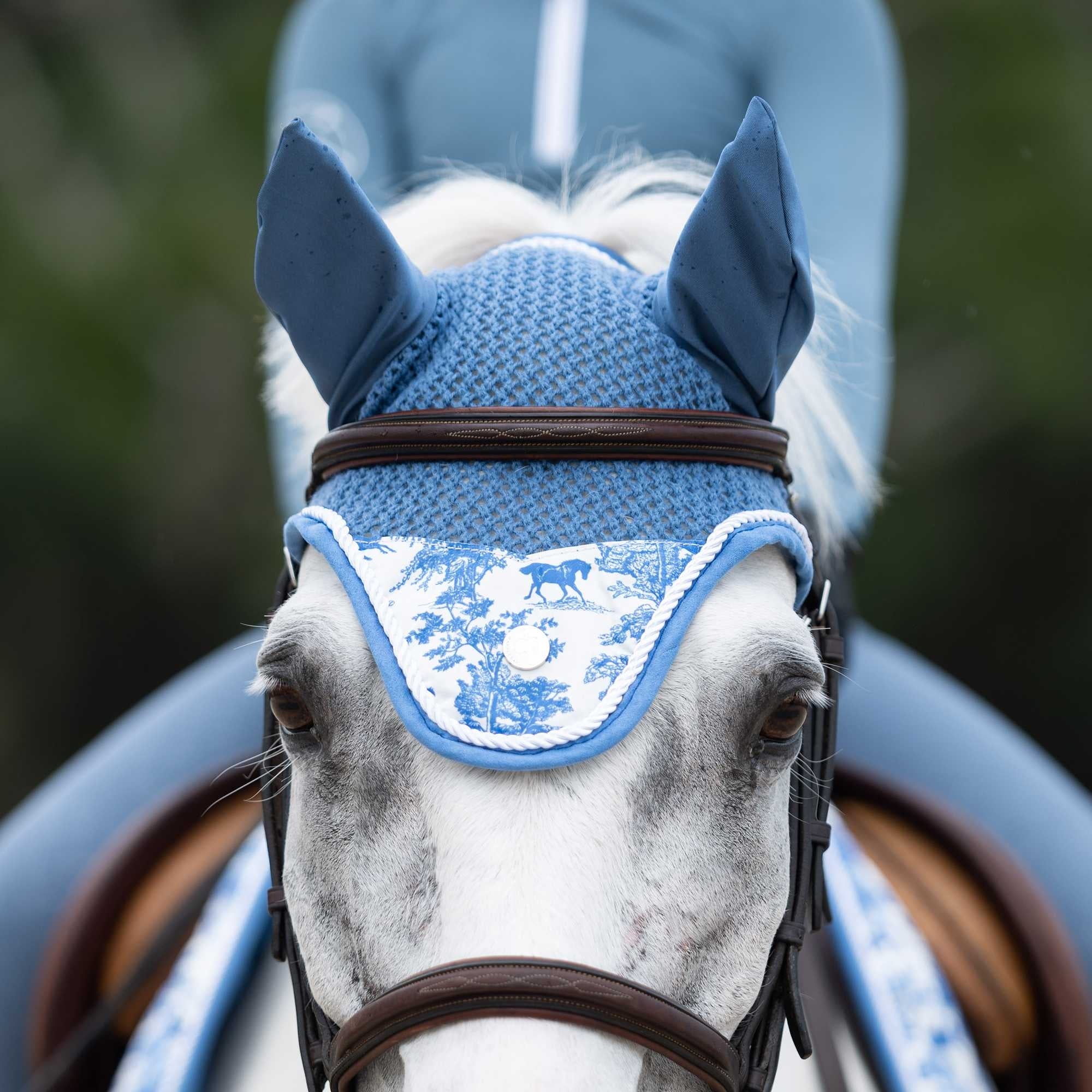 Dapplebay LIMITED EDITION Equestrian Toile Pony Fly Veil - Image 2