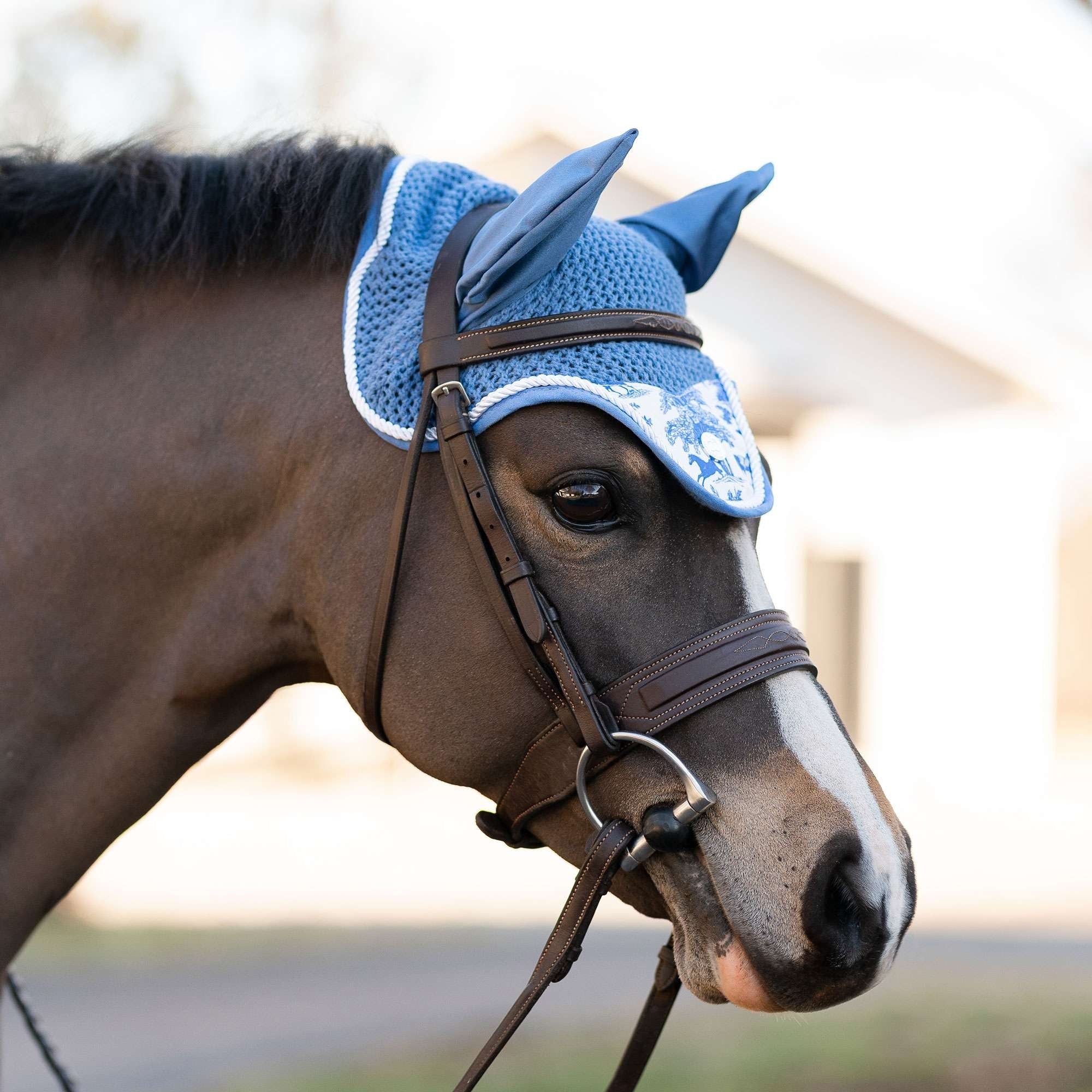 Dapplebay LIMITED EDITION Equestrian Toile Pony Fly Veil - Image 3