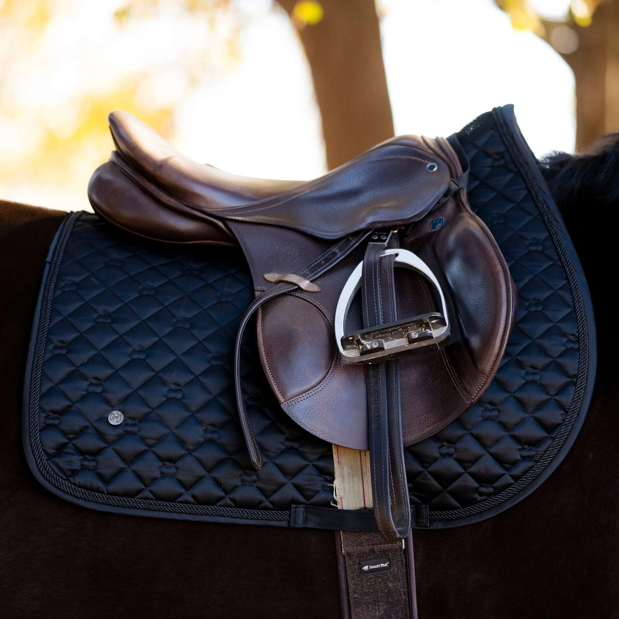 Dapplebay Sport Jump Saddle Pad - Black - Image 3