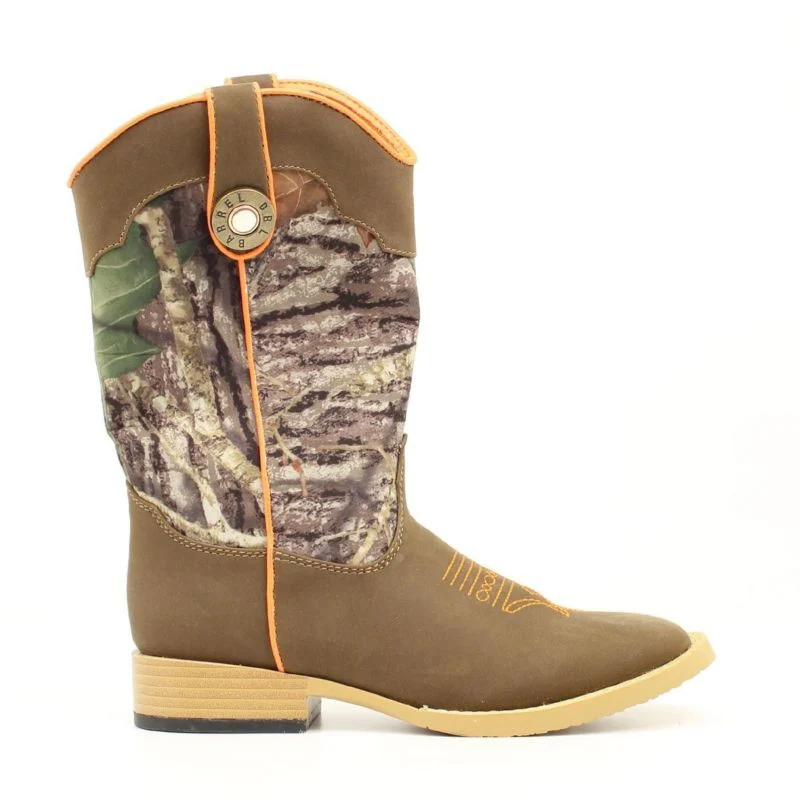 Dbl Barrel Kids Buck Shot Boot 1 Oak/Brn
