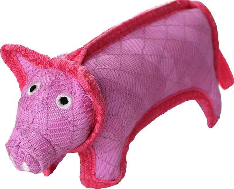 Duraforce Pig Durable Squeaky Soft Dog Toy