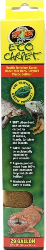 Eco Carpet Reptile Terrarium Liner 10 GAL Tan - Image 2