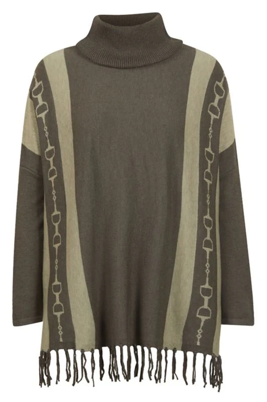 EQL by Kerrits Turtleneck Poncho Sweater