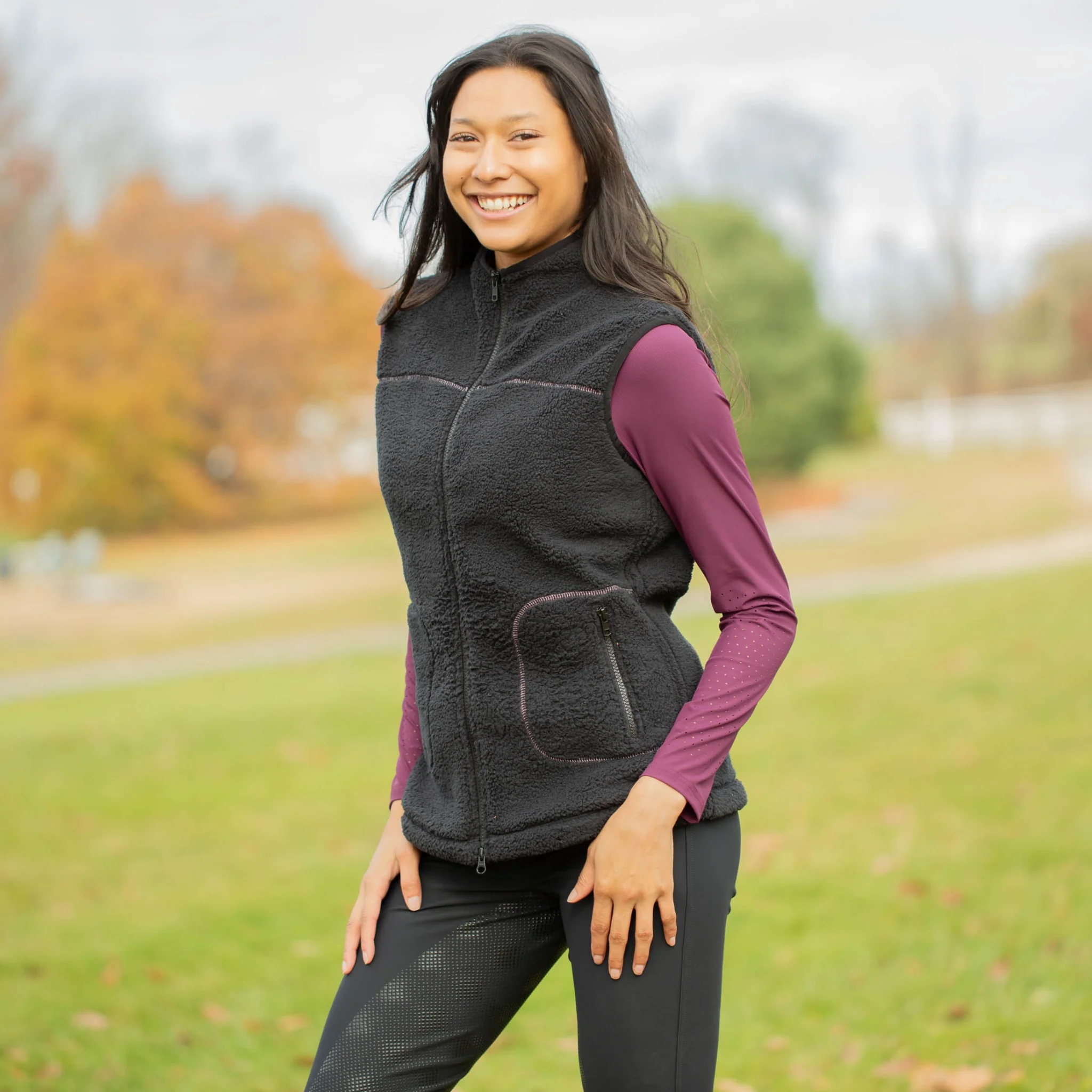 Equinavia Emma Womens Teddy Fleece Vest - Image 4