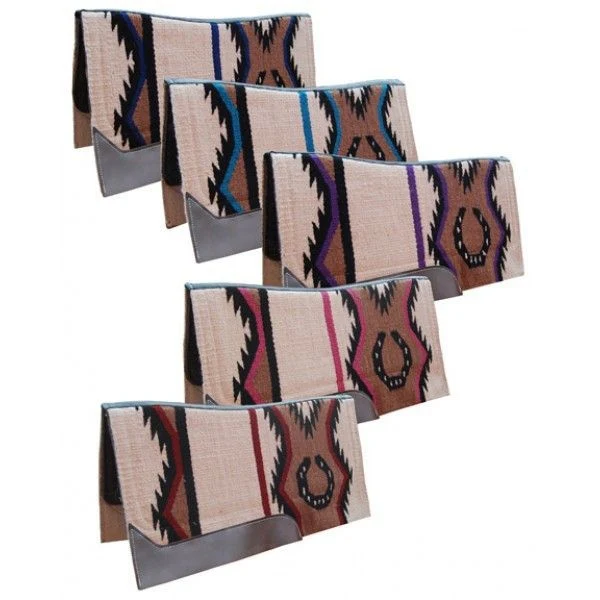 Equine Hildago Wool Felt Contour Pad 34x36 Pk/Bk - Image 5