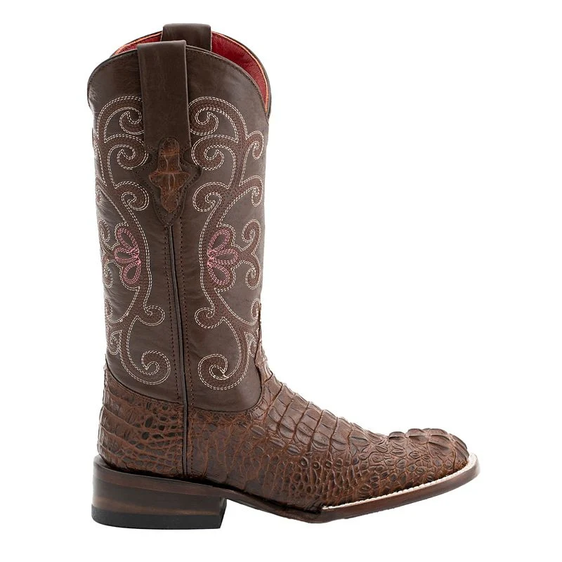 Ferrini Ladies Print Caiman Croc Boots - Image 9