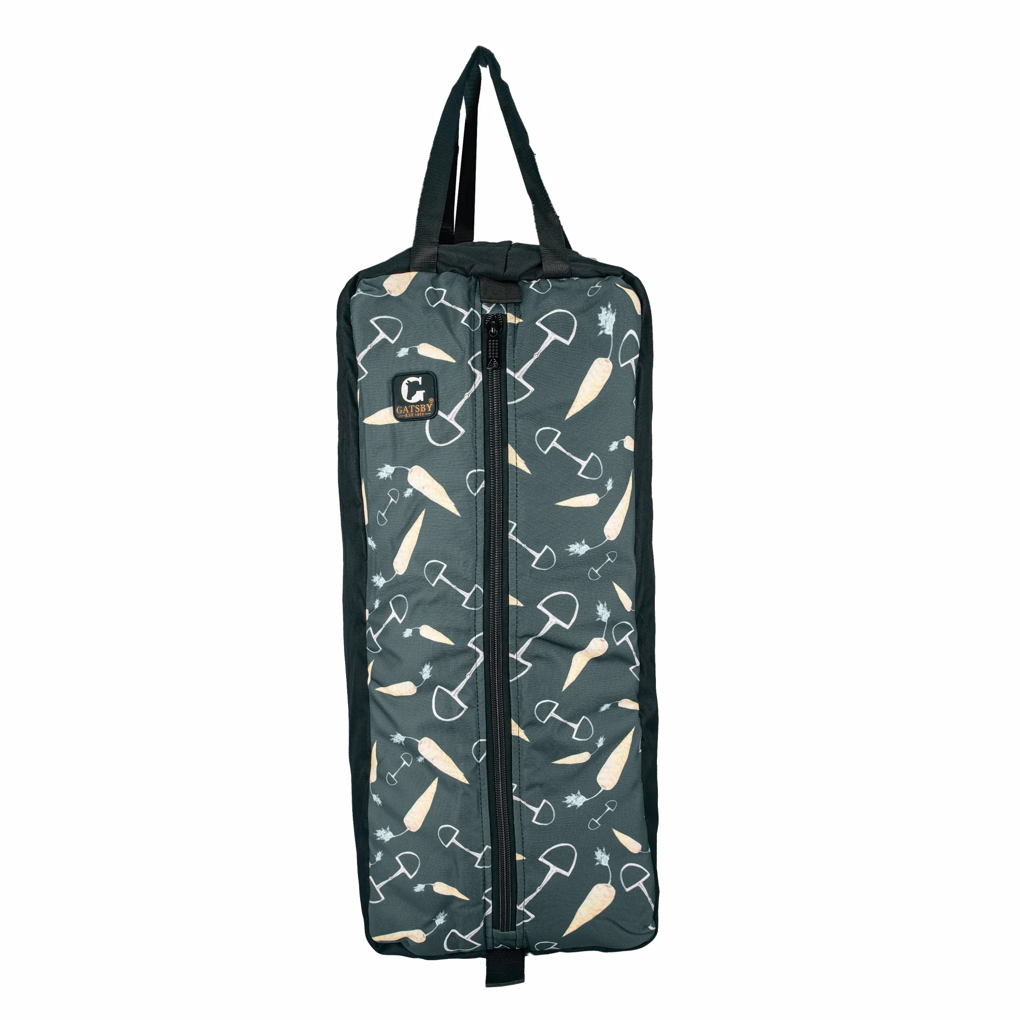 Gatsby Print Nylon Padded Bridle Halter Bag - Image 3