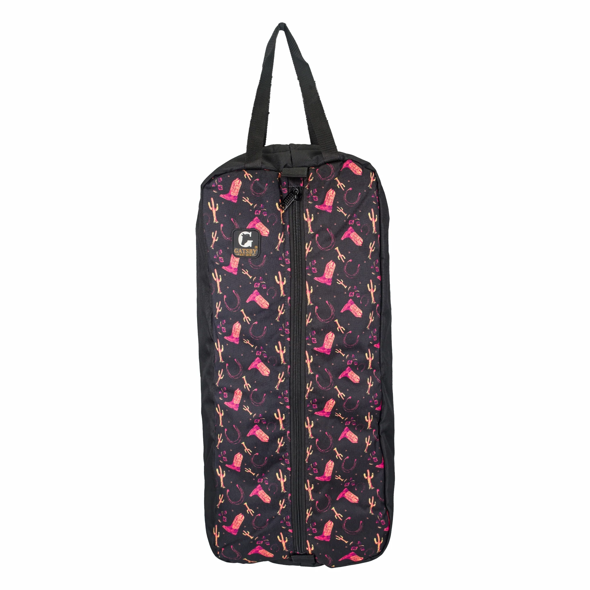 Gatsby Print Nylon Padded Bridle Halter Bag - Image 4