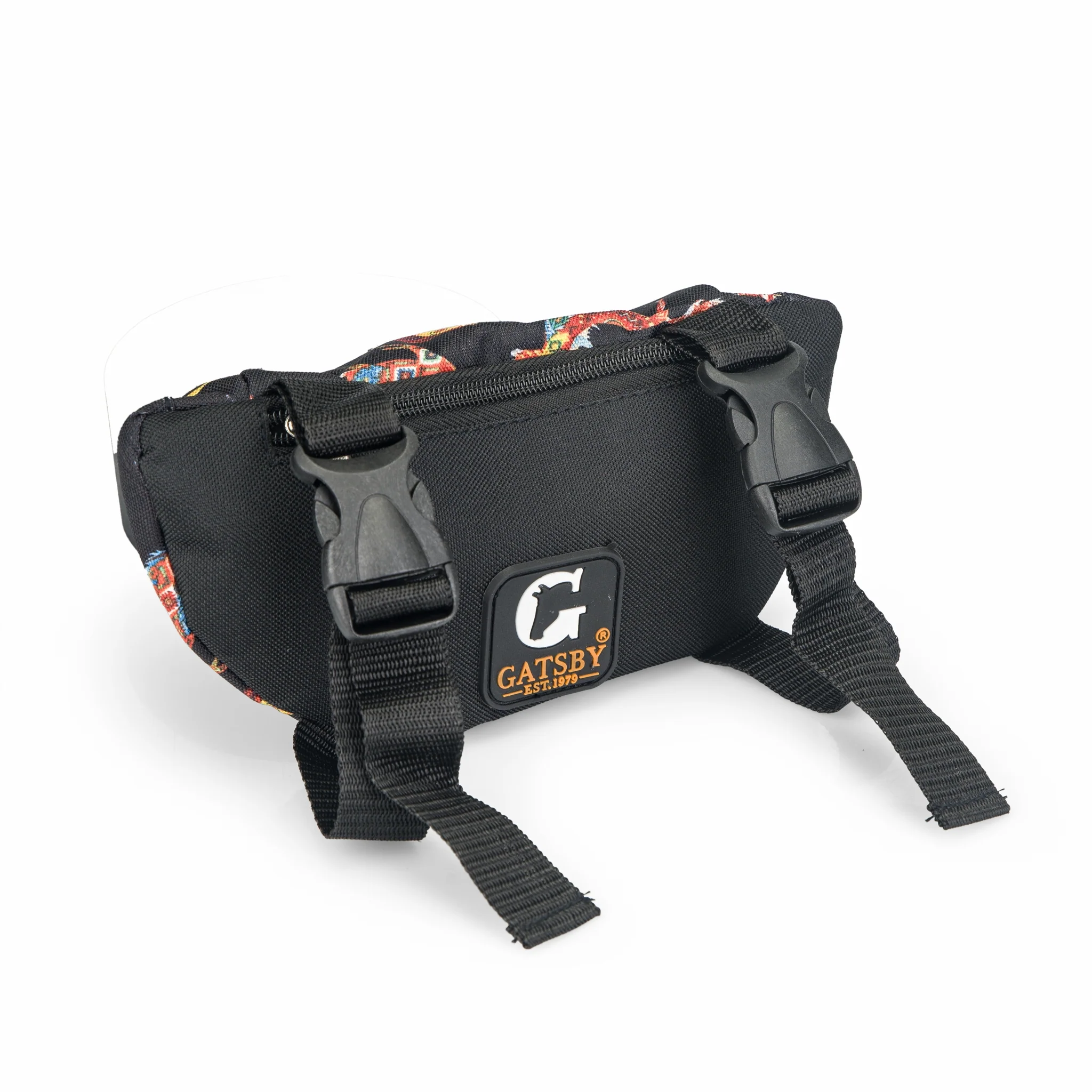 Gatsby Print Nylon Saddle Pouch - Image 6